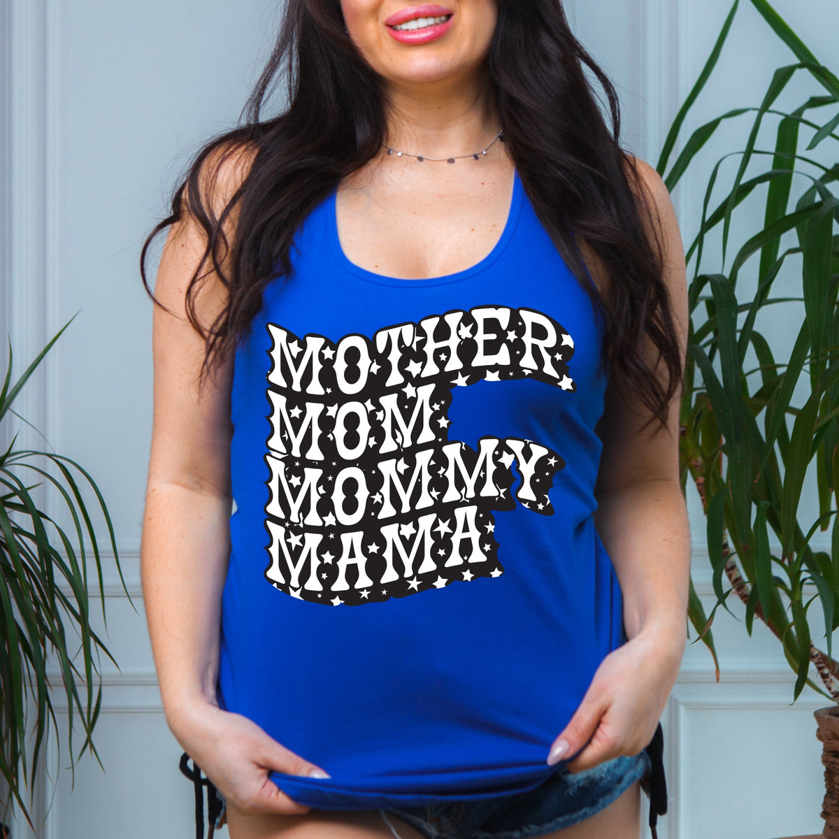 Mother mom mommy mama Racerback Tank Top