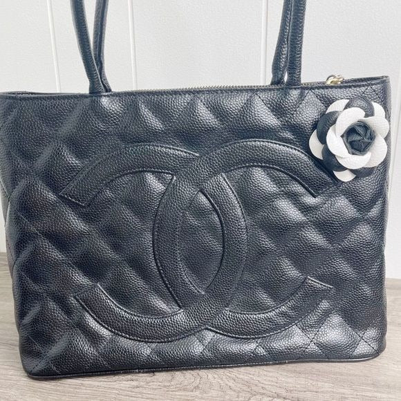 Camellia Flower Vegan Leather Bag Charm