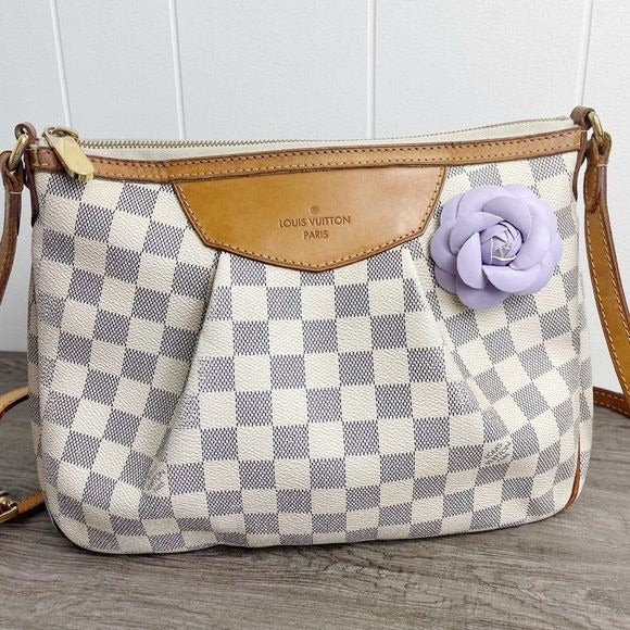 Camellia Flower Vegan Leather Magnetic Bag Charm
